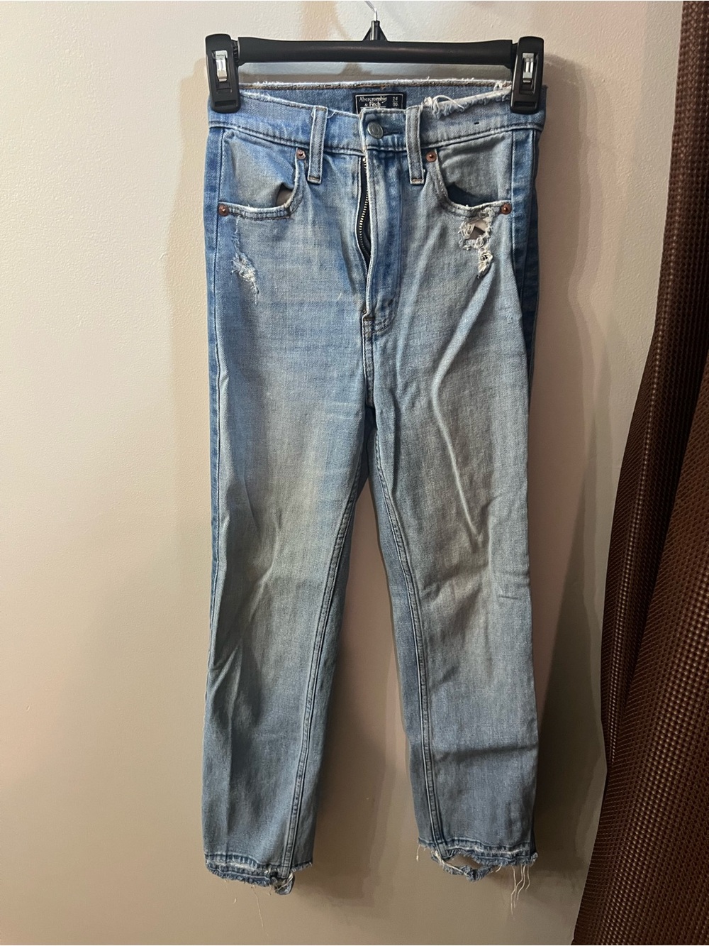 Abercrombie & Fitch Light Blue Straight Leg Jeans